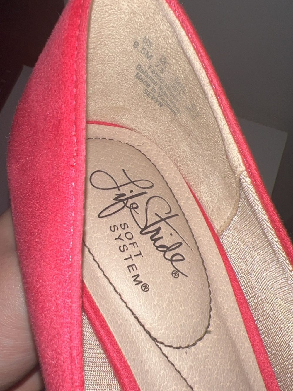 Life Stride Coral Pointed Toe Pumps - Picture 4 of 4
